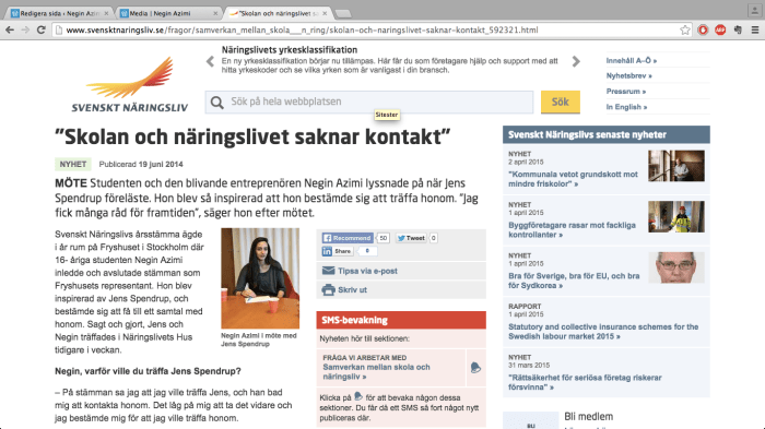 Negin Azimi-Jens Spendrup-Svenskt Näringsliv